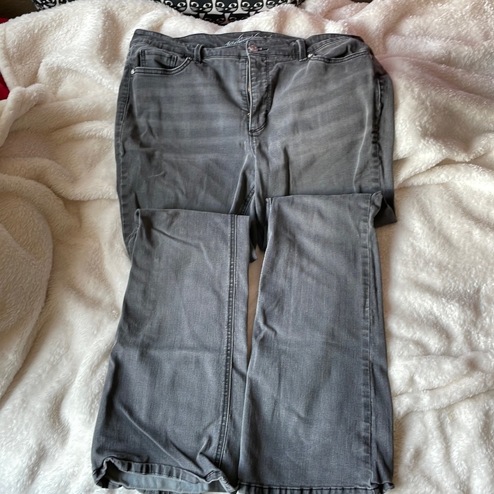 Gloria Vanderbilt Gray Bootleg Jeans